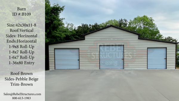 42x30x11/8 Metal Barn