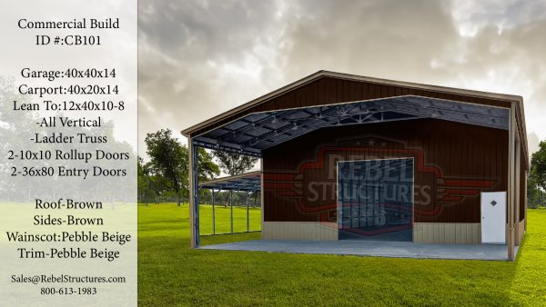 40x60x14 Commercial All Vertical Ladder Truss