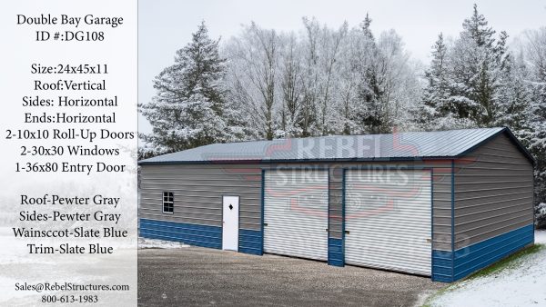 24x45x11 Steel Garage