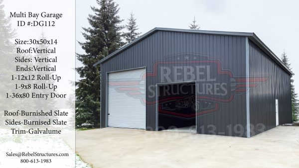 30x50x14 All Vertical Garage