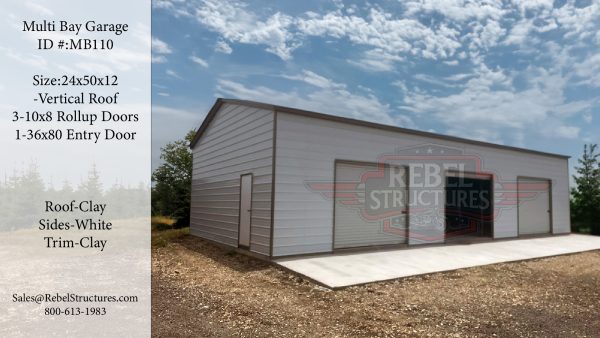 24x50x12 MultiBay Garage